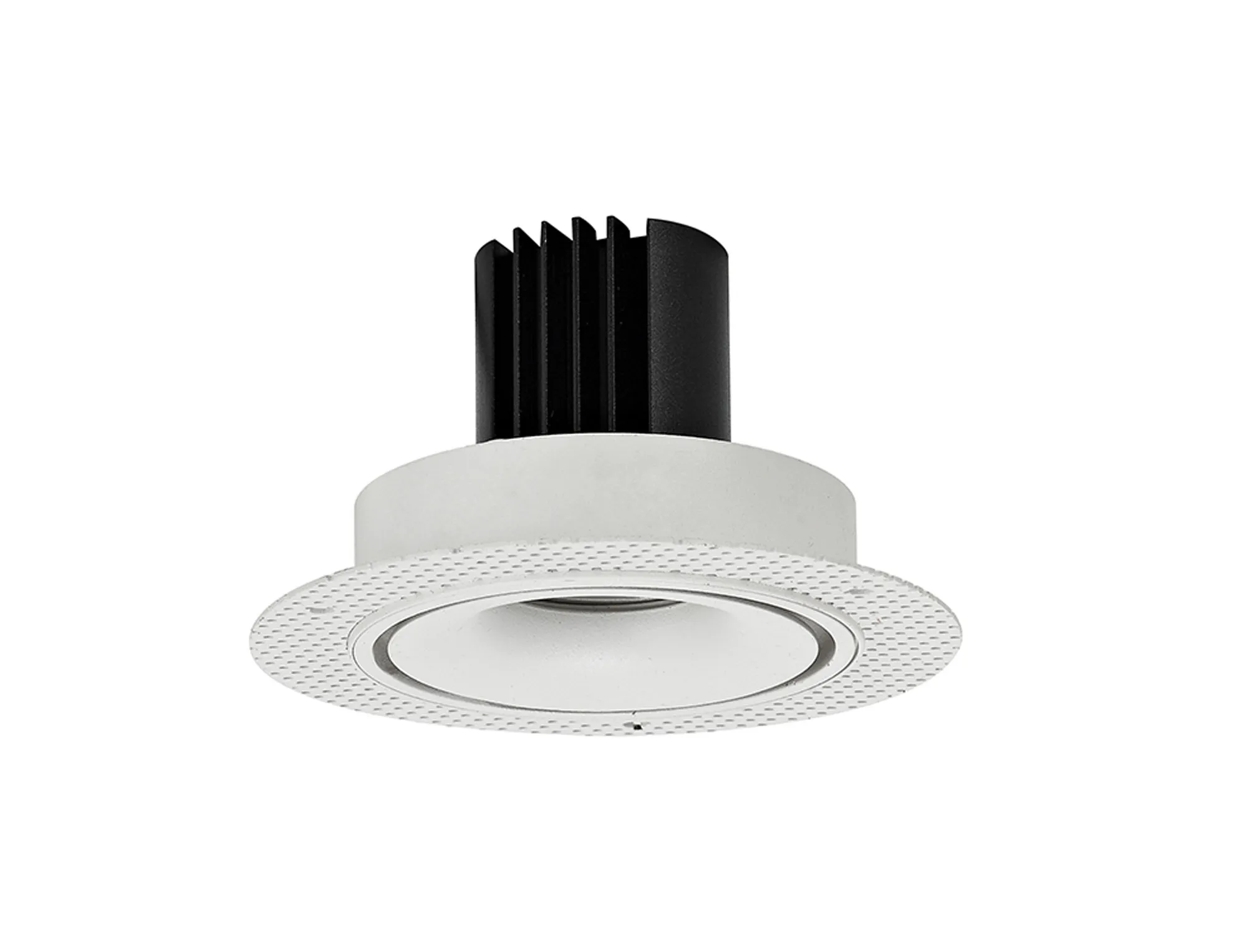 Bolor T 9 Tridonic Powered 9W 3000K 840lm 36° CRI>90 LED Engine White/White Trimless Fixed Recessed Spotlight, IP20